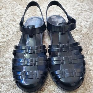 Black Jelly Shoes